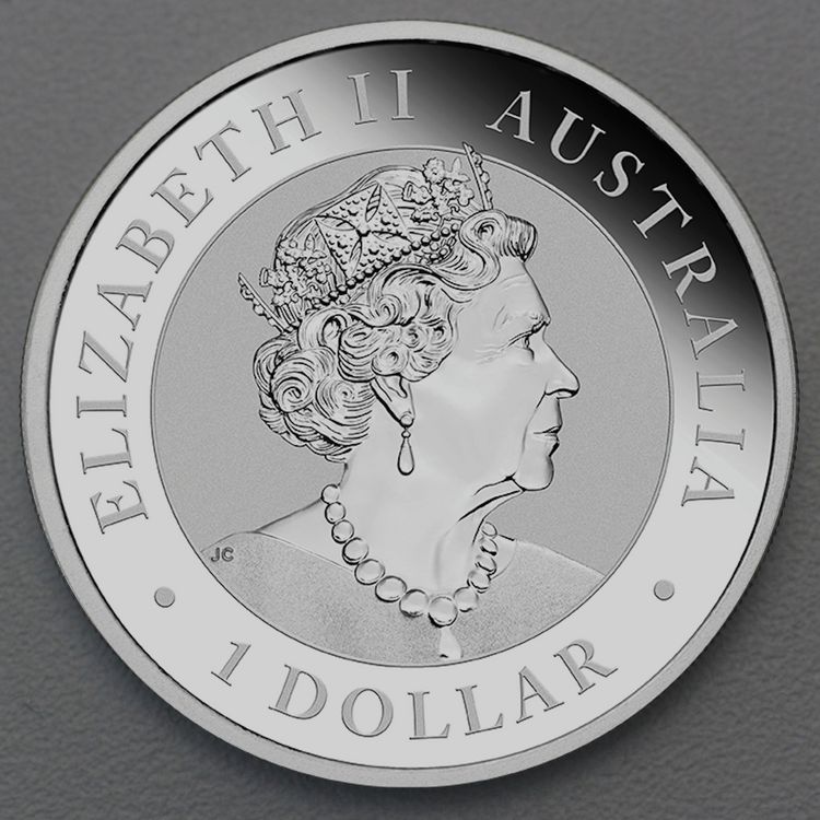 Kopfseite Australian Nugget 2019 Silberunze