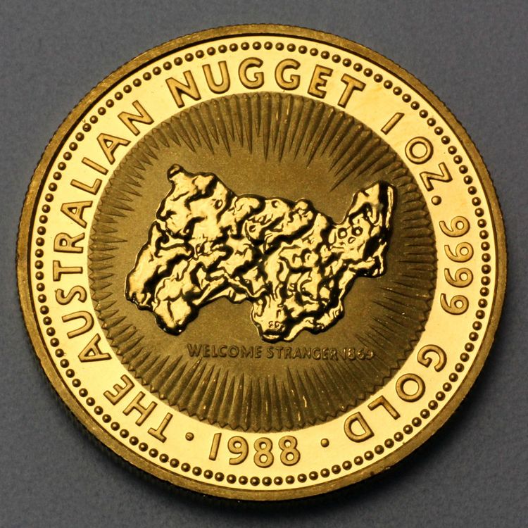 Goldmünze Australian Nugget 1988