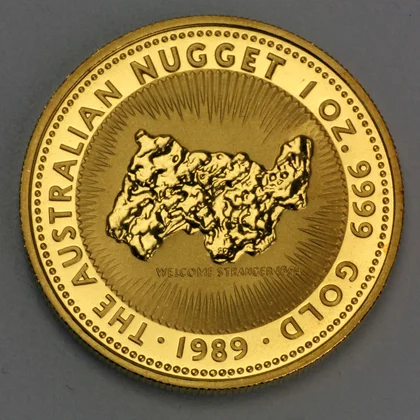 Goldmünze Australian Nugget 1989